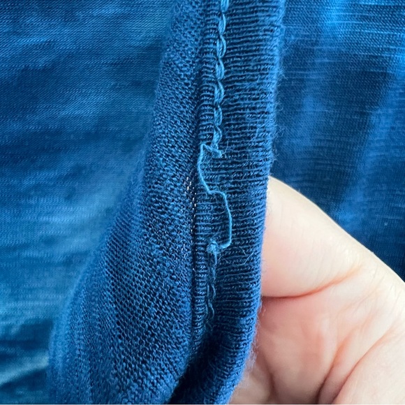 Young Fabulous & Broke Quarter Sleeve Tie Dye Ombre Romper Blue and Cream Size S - Picture 9 of 10